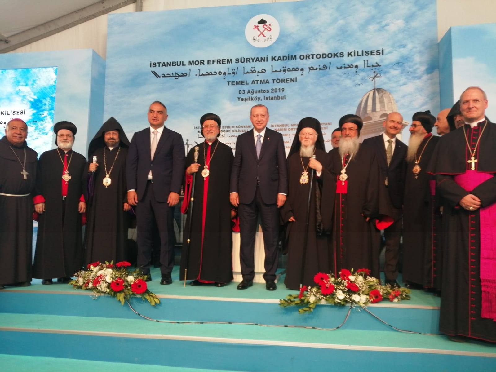 Erdoğan Süryani kilisesi açılışında Değabah Maşalyan ile görüştü